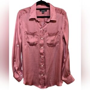 Banana Republic Dillon Classic Fit Soft Satin Utility Shirt